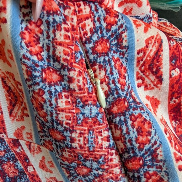 Maggy London Melanie Lyne Off The Shoulder Scuba Midi Dress Size 12 Bodycon - Picture 10 of 12